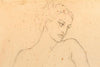 Norman Lindsay (1879-1969) - Large Original Pencil Drawing on Paper 26.5cm x 35cm COA