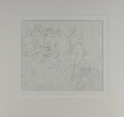 Norman Lindsay (1879-1969) - Large Original Signed Pencil Drawing 1932 27cm x 31.5cm