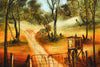 Pro Hart (1928-2006) - XLarge Original Oil Painting 'The Farm Gate' 60cm x 50cm