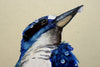 Paul Margocsy (1945 - ) Original Watercolour Painting on Card 'Australian Forest Kingfisher' 26cm x 15.5cm