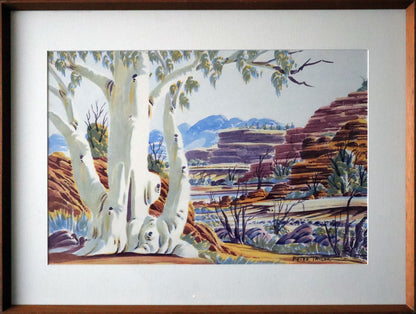 Peter Taylor Tjutjatja (1940-2014) Original Aboriginal Watercolour Painting 35cm x 52cm