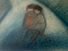 Robert Dickerson (1924-2015) Original Pastel Drawing 'Couple in the Forest' 40cm x 30cm