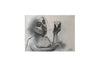 Robert Dickerson (1924-2015) Large Original Charcoal Drawing 'The Toast' 55cm x 75cm