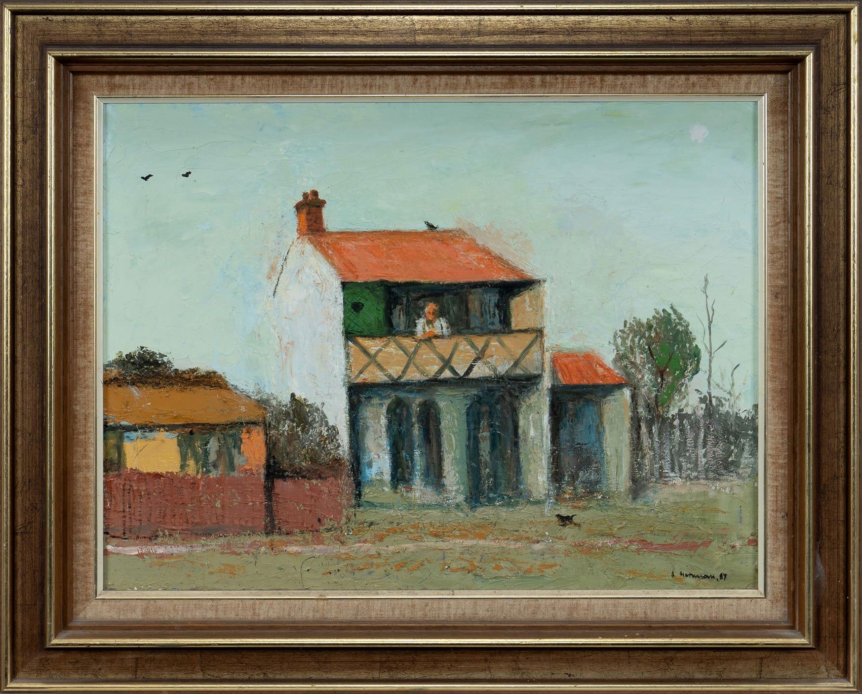 Sali Herman (1898-1993) Original Oil Painting on Canvas "Petersham' 44.5cm x 59.5cm