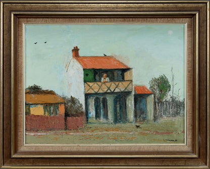 Sali Herman (1898-1993) Original Oil Painting on Canvas "Petersham' 44.5cm x 59.5cm