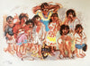 Wendy Sharpe (b.1960) Limited Edition Signed Screenprint 'East Timor Children' 48cm x 69cm