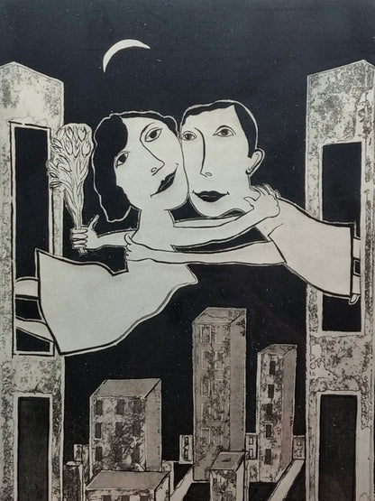 Andrew Sibley (1933-2015) - Limited Edition Lithograph 1997 Mad Lovers Series