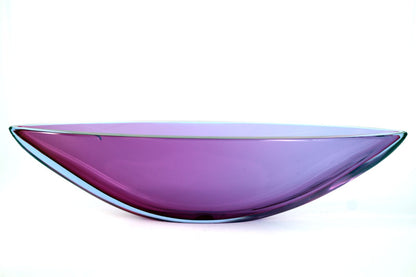 Archimede Seguso (1942-1999), Murano, Italy - Purple Bowl - 33cm