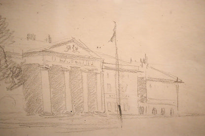 Arthur Streeton (1867-1943) Original Pencil Drawing 15.4cm x 33.4cm