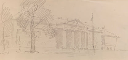 Arthur Streeton (1867-1943) Original Pencil Drawing 15.4cm x 33.4cm