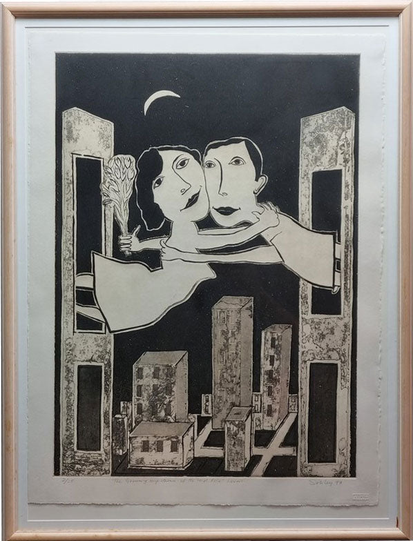 Andrew Sibley (1933-2015) - Limited Edition Lithograph 1997 Mad Lovers Series