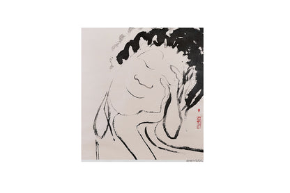 Brett Whiteley (1939-1992) - Hand Signed Poster - Smiling Buddha 51cm x 47cm