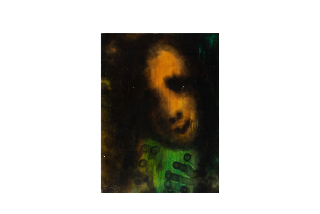 David Boyd (1924-2011) Large Original Sfumato Painting, titled 'Face II' 39cm x 29cm