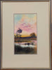 Ellis Rowan (1848-1922) - Original Watercolour Painting - Sunset Brook 27cm x 15cm