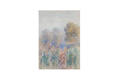 Ellis Rowan (1848-1922) - Original Watercolour Painting - Thistles 27cm x 19cm