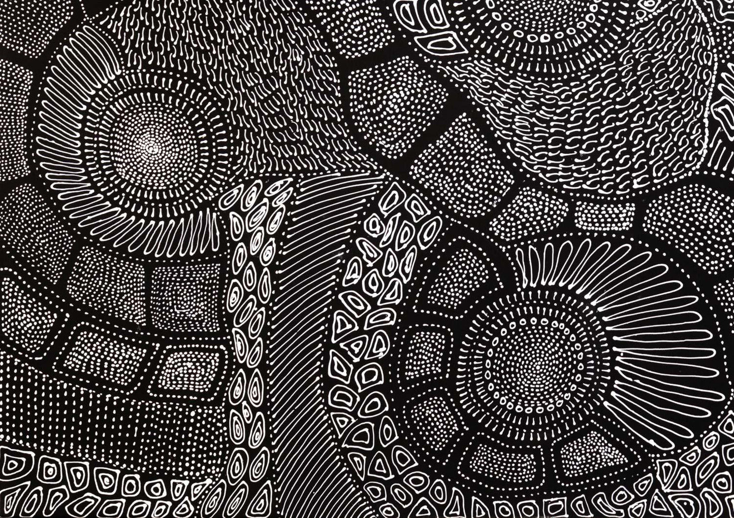 Freda Price Pitjara (Petyarre) Large Original Acrylic Painting on Canvas 103cm x 149cm