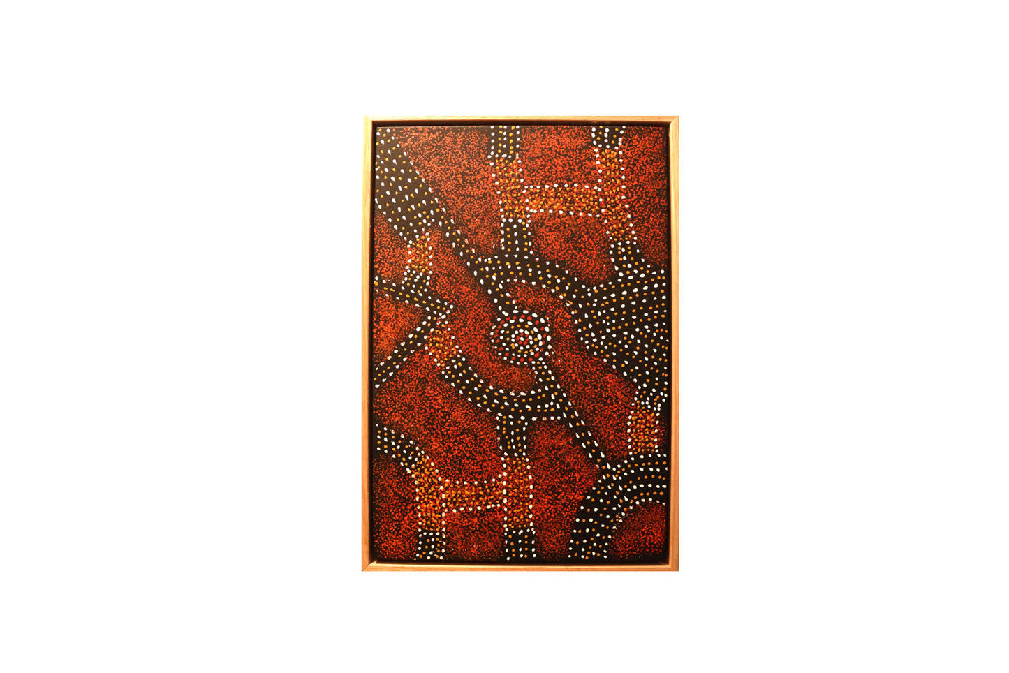 Gracie Morton Pwerle (b.1956) Australian Aboriginal Art Bush Plum Dreaming 49cm x 32cm