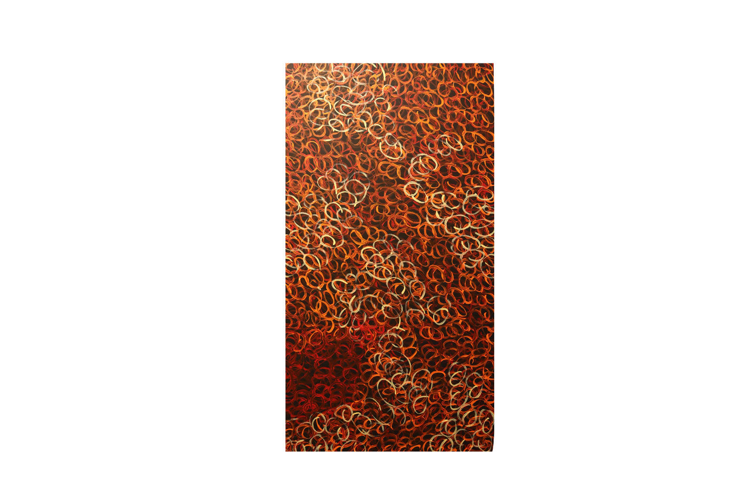 Gracie Morton Pwerle (b.1956) Australian Aboriginal Art Bush Plum Dreaming 150cm x 50cm