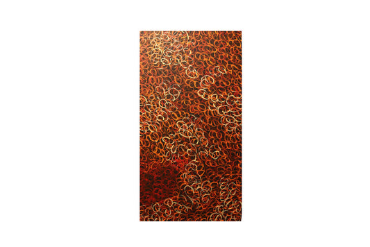 Gracie Morton Pwerle (b.1956) Australian Aboriginal Art Bush Plum Dreaming 150cm x 50cm