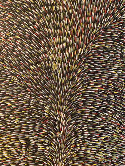 Gloria Tamerre Petyarre - Original Painting - 'Bush Medicine Leaves' - 100cm x 90cm Stretched