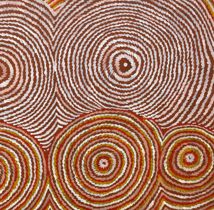 Gloria Tamerre Petyarre - Original Aboriginal Painting - 'Bush Medicine Leaves' 133cm x 128cm Stretched