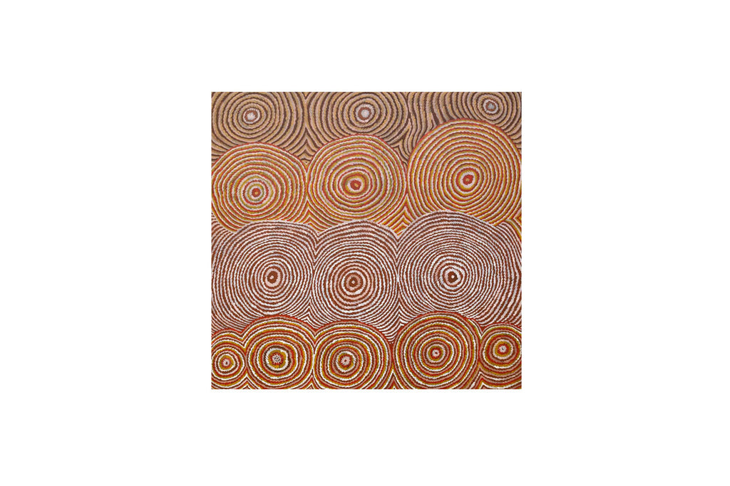 Gloria Tamerre Petyarre - Original Aboriginal Painting - 'Bush Medicine Leaves' 133cm x 128cm Stretched