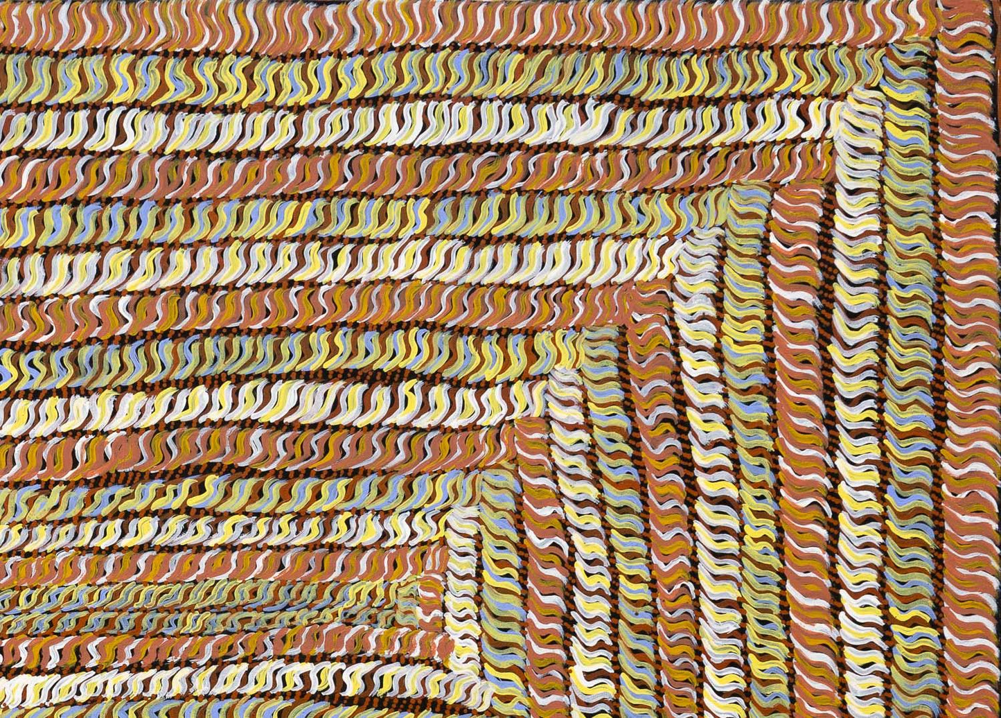 Gloria Tamerre Petyarre - Original Aboriginal Painting - 'Bush Medicine Leaves' 123cm x 83cm Stretched