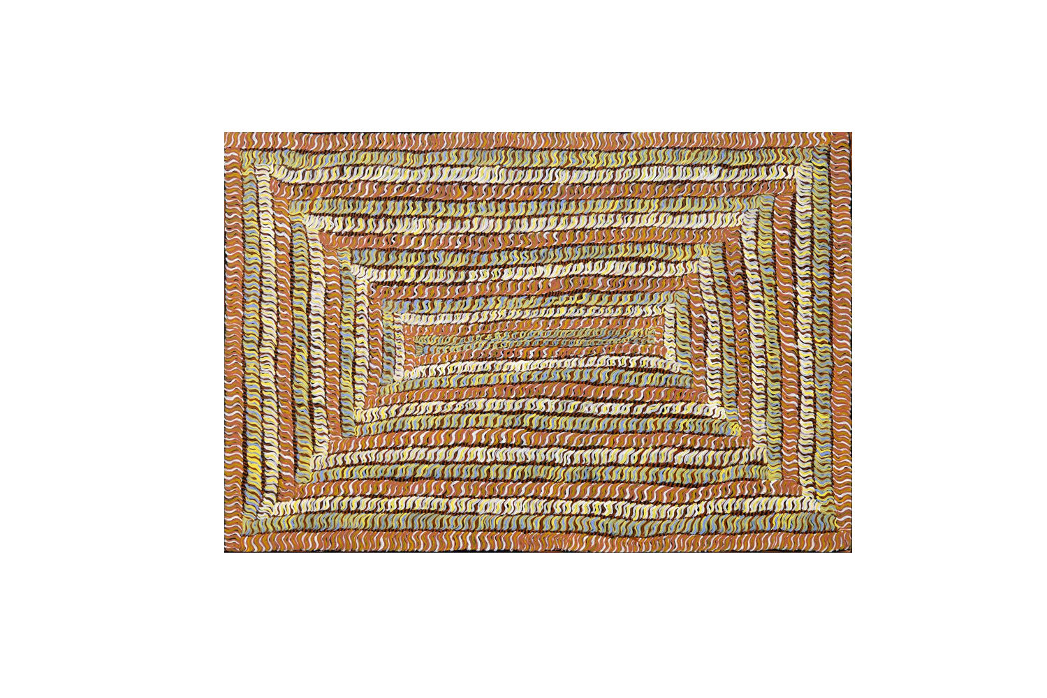 Gloria Tamerre Petyarre - Original Aboriginal Painting - 'Bush Medicine Leaves' 123cm x 83cm Stretched