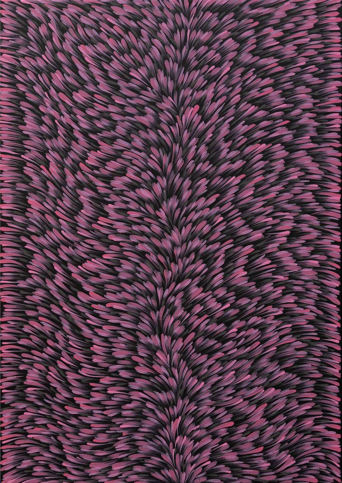 Gloria Tamerre Petyarre - Original Aboriginal Painting - 'Bush Medicine Leaves' 99cm x 70cm Stretched