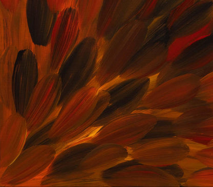 Gloria Tamerre Petyarre - Original Aboriginal Painting - 'Bush Medicine Leaves' 73cm x 81cm Stretched