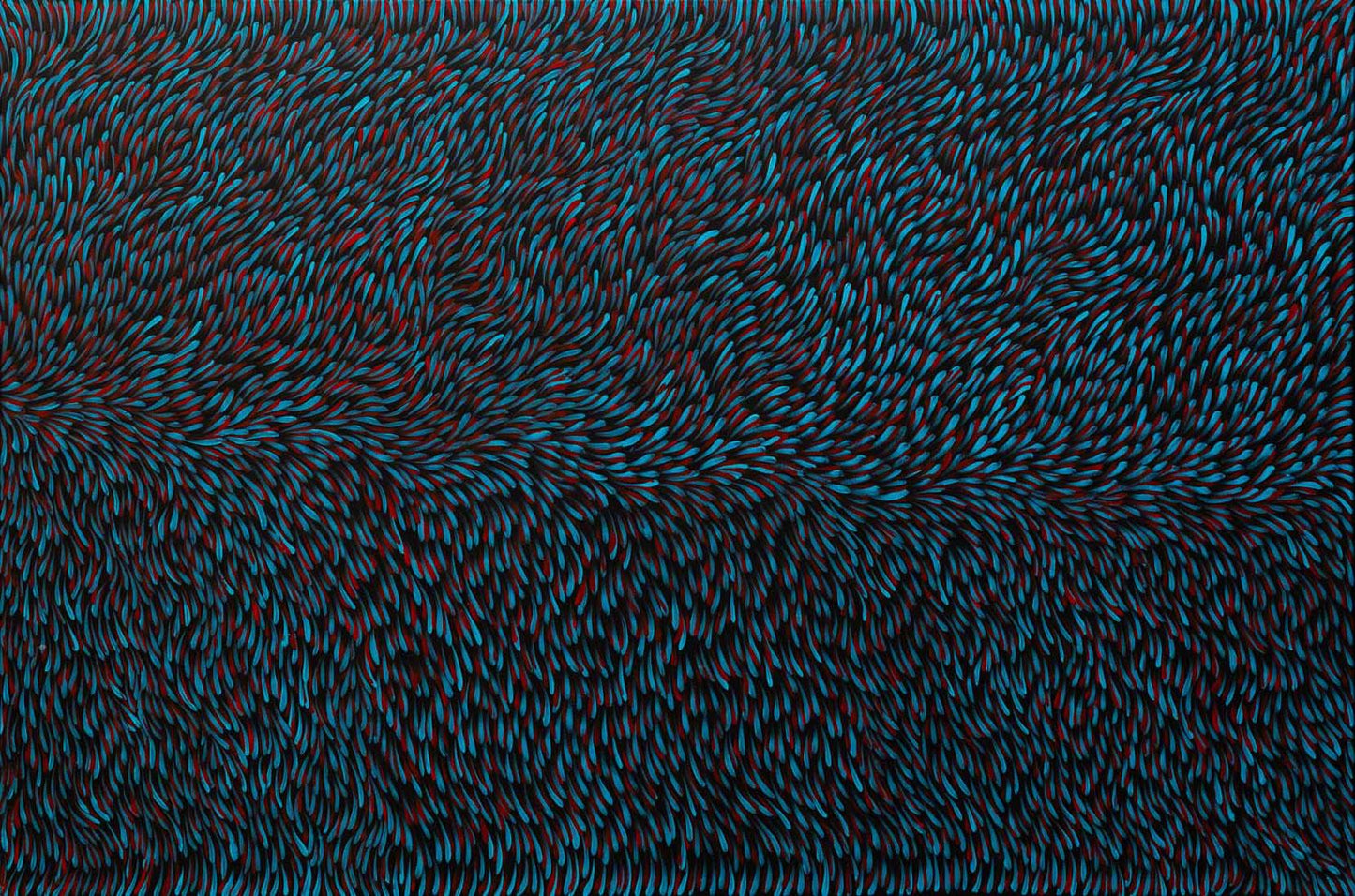 Gloria Tamerre Petyarre - Original Aboriginal Painting - 'Bush Medicine Leaves' 102cm x 152cm Stretched