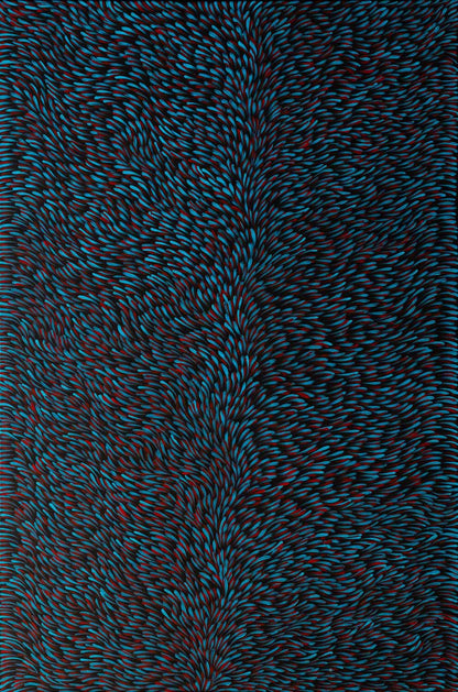 Gloria Tamerre Petyarre - Original Aboriginal Painting - 'Bush Medicine Leaves' 102cm x 152cm Stretched