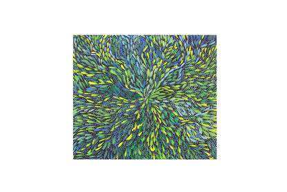 Helen Rubuntja (b.1965) Aboriginal Art Bush Seeds 42cm x 49cm