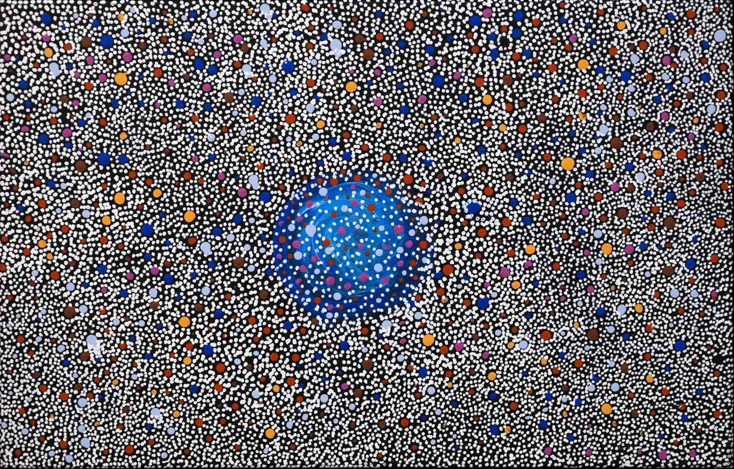 Helen Rubuntja (b.1965) Original Aboriginal Art on Linen - 85cm x 55cm