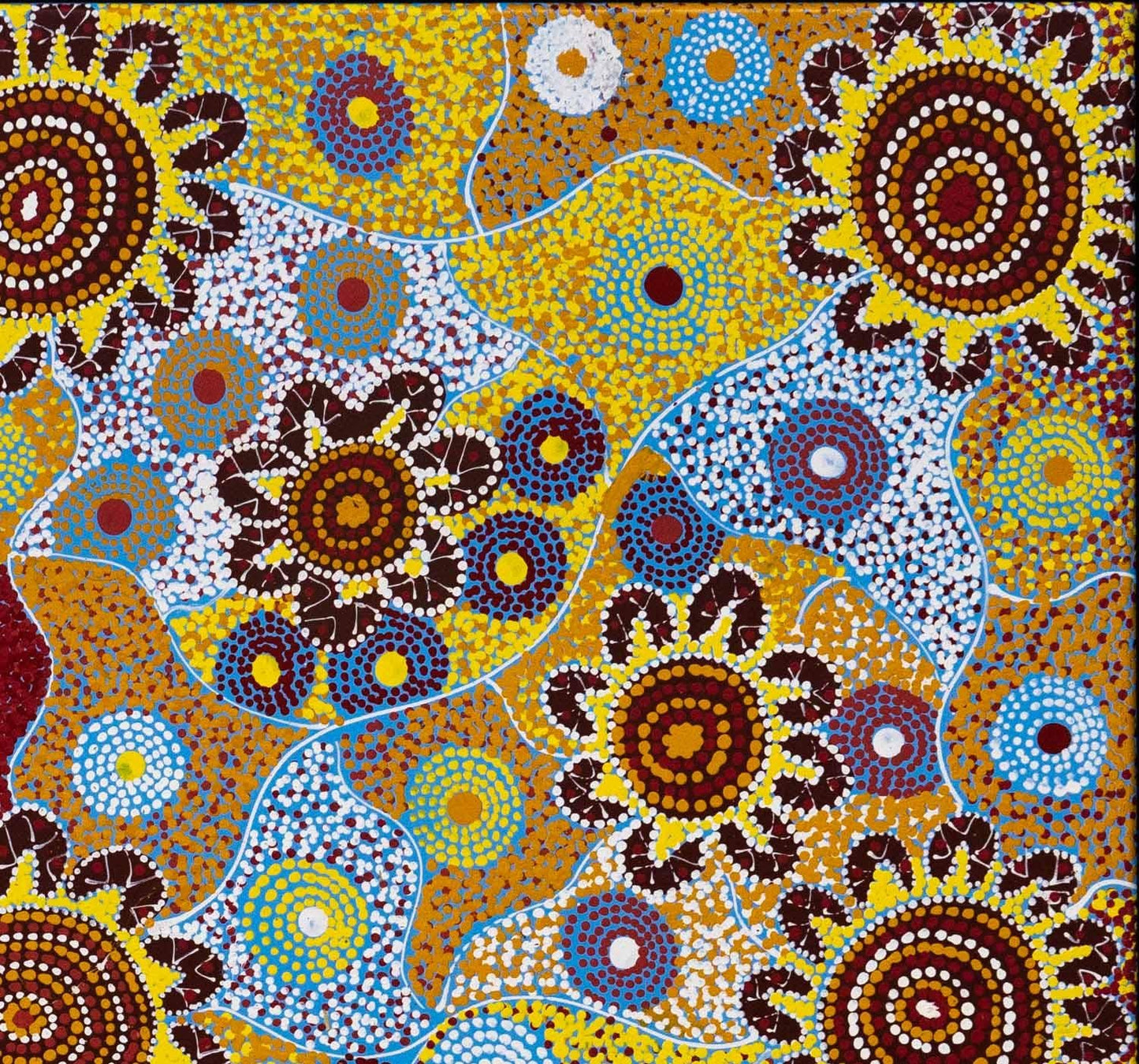 Helen Rubuntja (b.1965) Original Aboriginal Art on Canvas - 97cm x 105cm