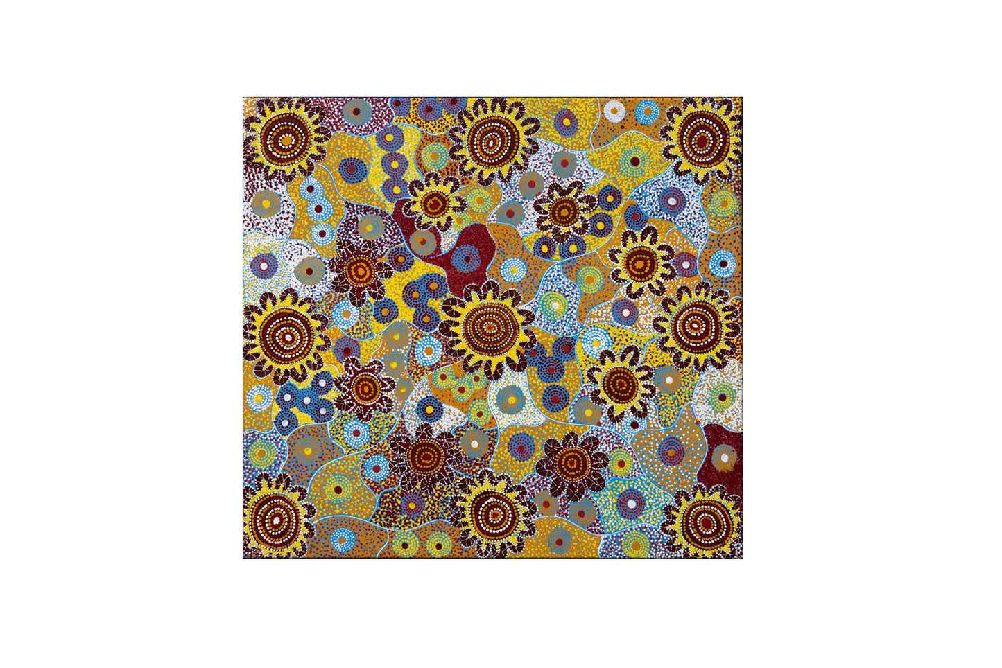 Helen Rubuntja (b.1965) Original Aboriginal Art on Canvas - 97cm x 105cm