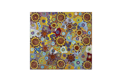 Helen Rubuntja (b.1965) Original Aboriginal Art on Canvas - 97cm x 105cm