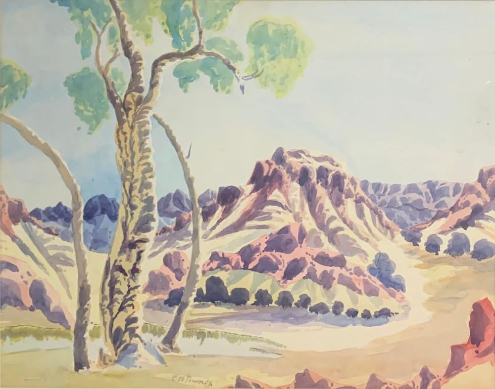 Otto Pareroultja (1914-1993) - Original Watercolour 51cm x 64cm