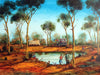 John Cobby (b.1957) Huge Original Oil on Board 'Camping With The Kids' - 88.5cm x 65.5cm