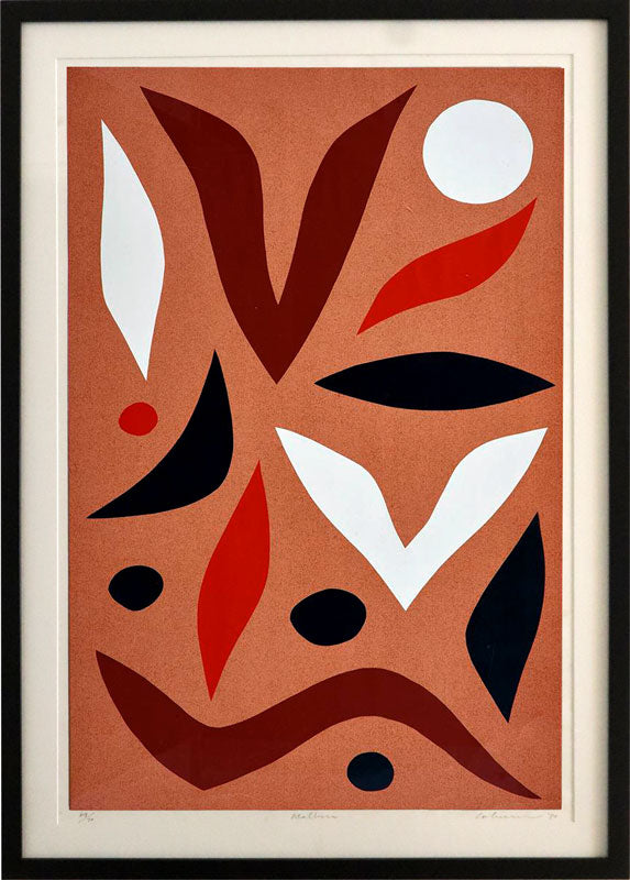 John Coburn (1925-2006) Limited Edition Signed Screenprint 'Walbiri' 1984