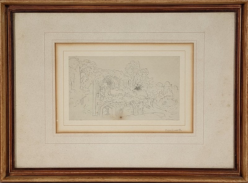 John Glover (1767-1849) - Original Pencil Drawing Titled 'Kenilworth'