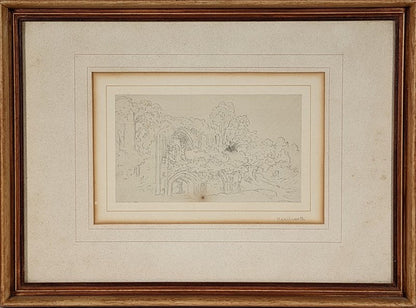 John Glover (1767-1849) - Original Pencil Drawing Titled 'Kenilworth'