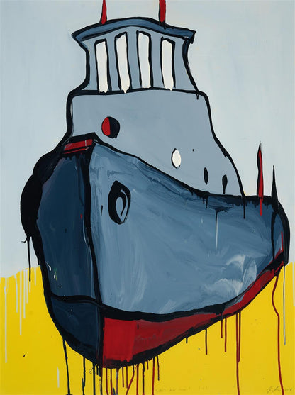 Jasper Knight (1978 - ), Original Acrylic and Enamel Painting - 101cm x 76cm