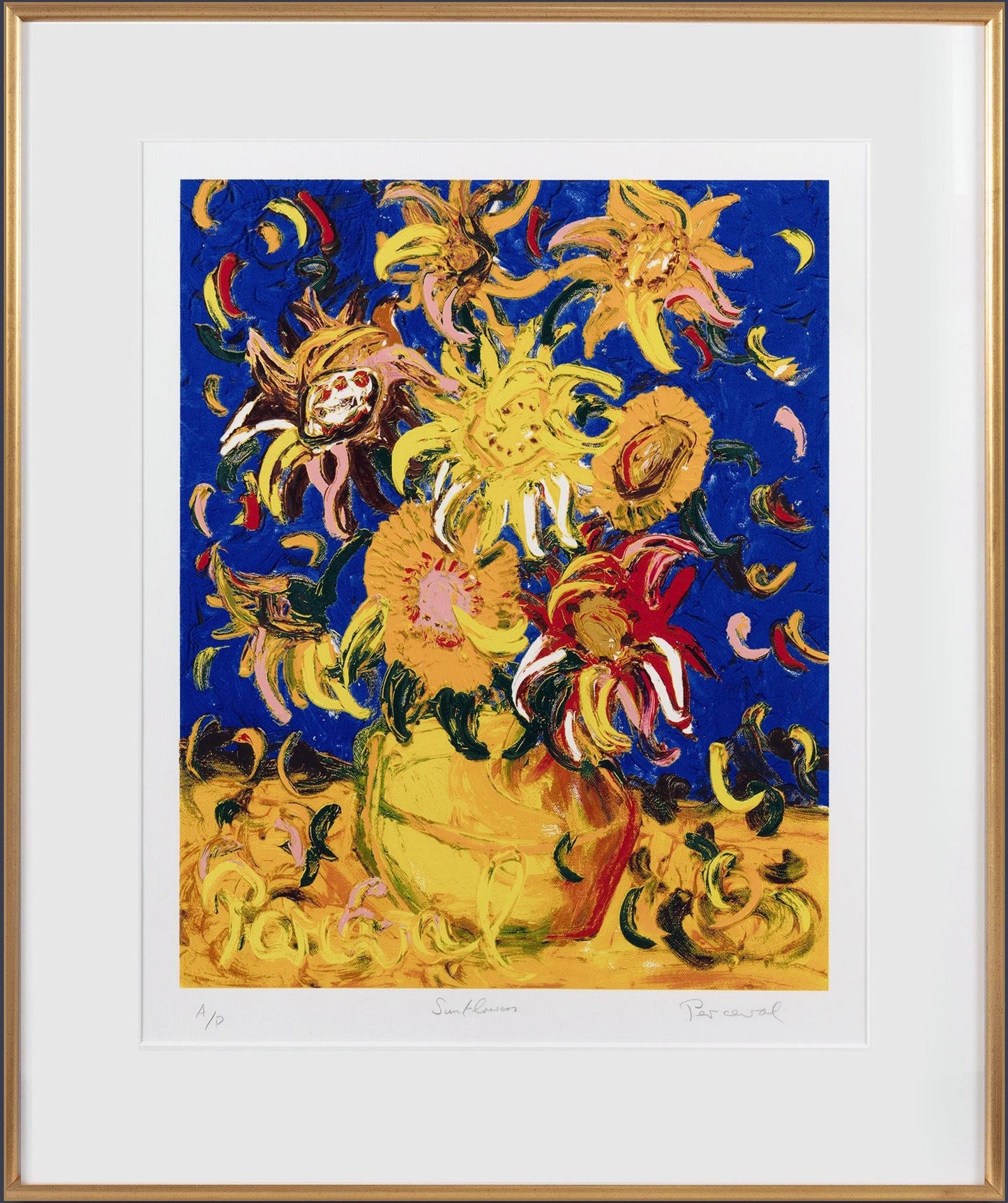 John Perceval (1923-2000) 'Sunflowers' Limited Edition Signed Serigraph