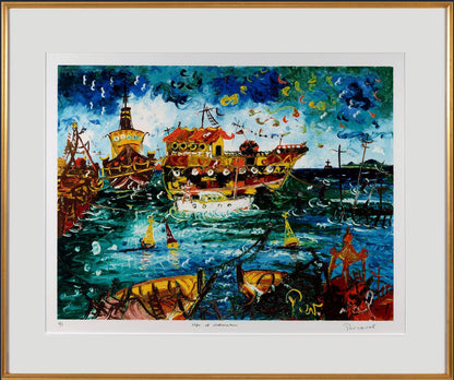 John Perceval (1923-2000) 'Ships of Williamstown' Limited Edition Signed Serigraph AP