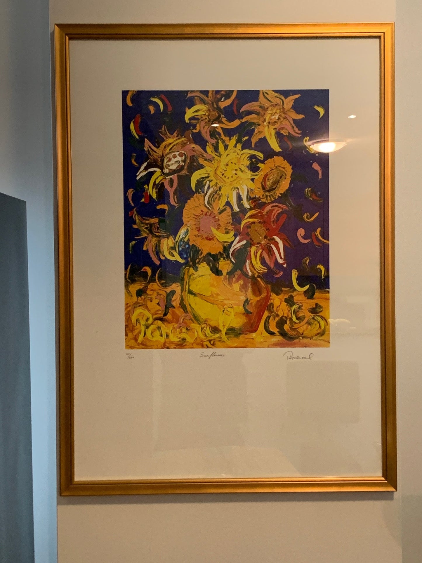 John Perceval (1923-2000) 'Sunflowers' Limited Edition Signed Serigraph