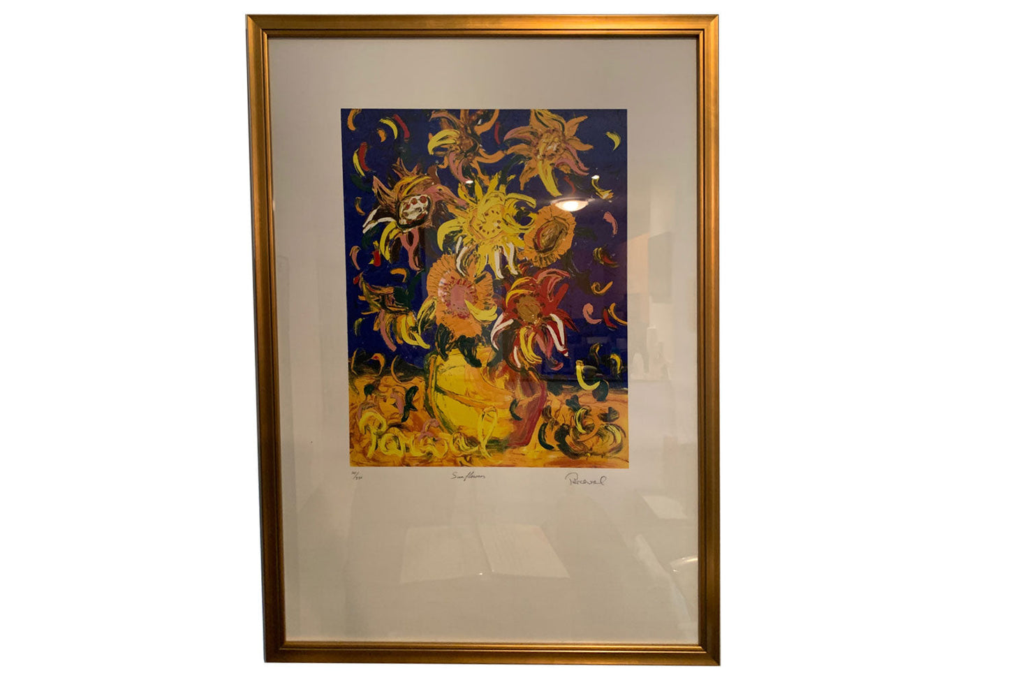 John Perceval (1923-2000) 'Sunflowers' Limited Edition Signed Serigraph