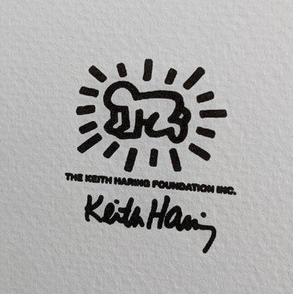 Keith Haring (1958-1990) Limited Edition Lithograph 70cm x 50cm with COA