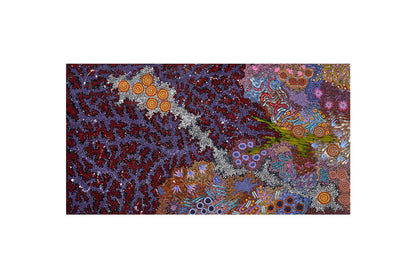 Khatija Nampijinpa Possum (b.1989) - Large Original Aboriginal Painting 106cm x 200cm