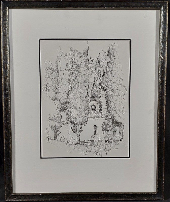 Lloyd Frederic Rees (1895-1988). Original Drawing Pen On Paper 31cm x 23cm